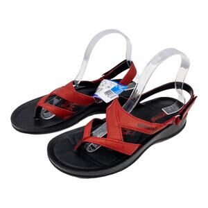 Aerosoft Women's  Red Deke Toe Post Thong Sling Back Orthopedic Sandals size 7